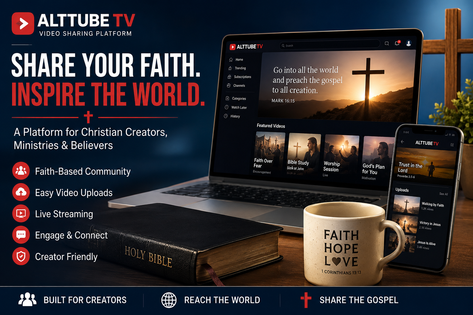 Alttube TV Video Sharing Platform