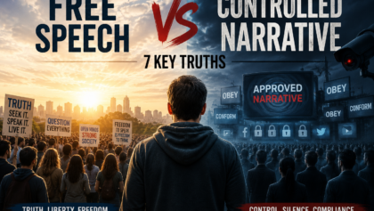 Free Speech vs Controlled Narative Hero