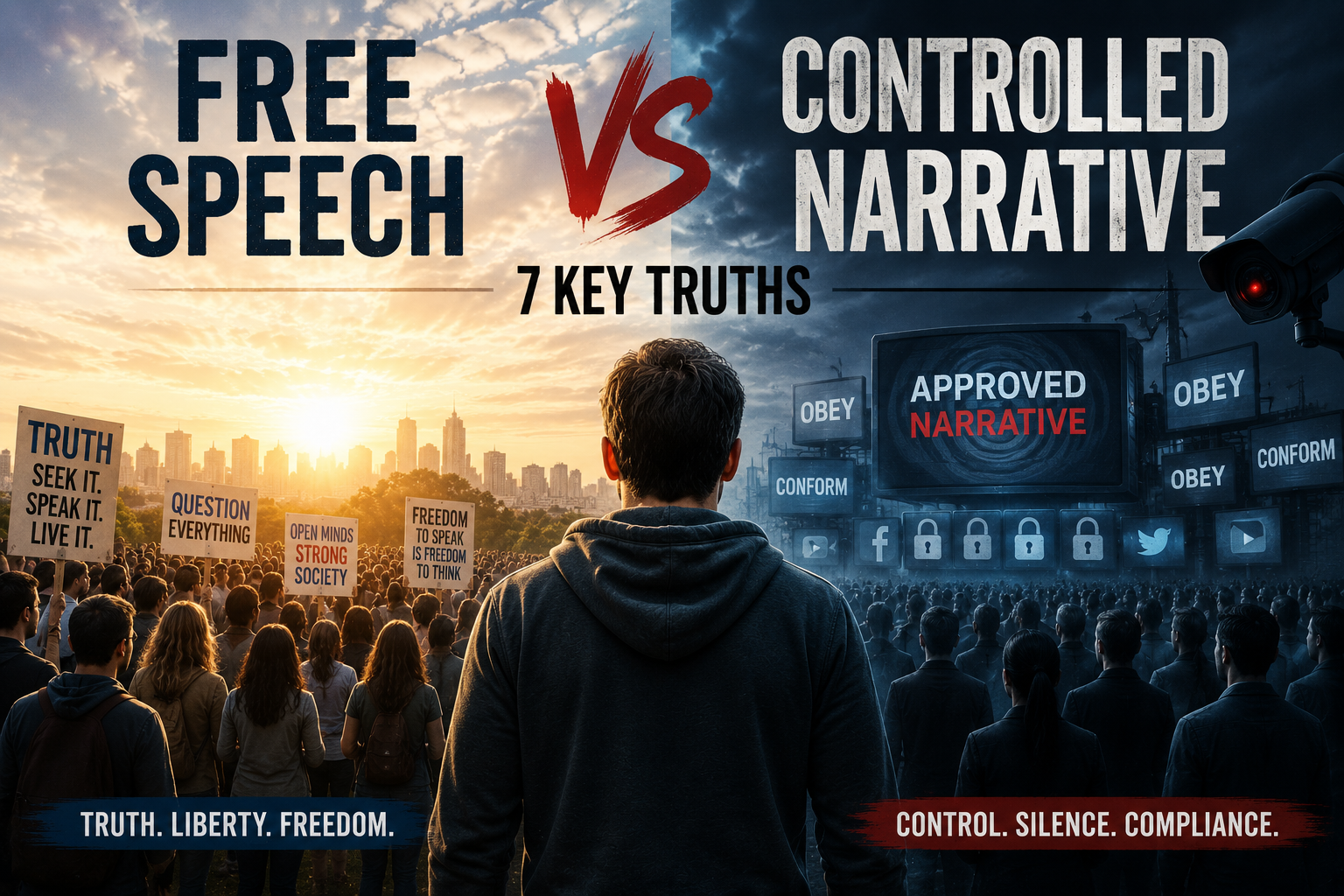 Free Speech vs Controlled Narrative